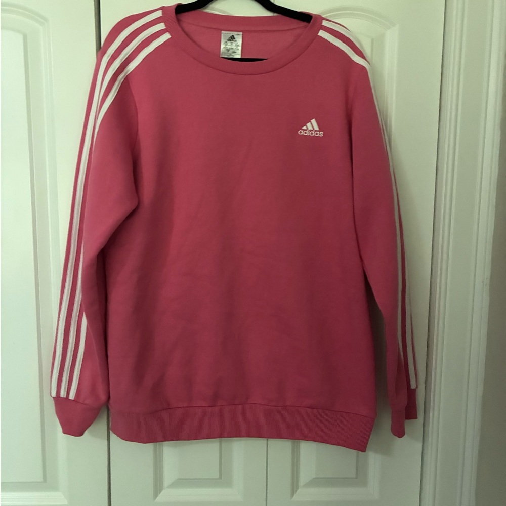 Adidas Bright Pink Crewneck Sweatshirt